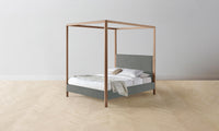 The Thompson Canopy Bed - Mohair Fog