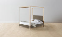 The Thompson Canopy Bed - Mohair Mink