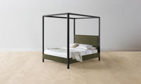 The Thompson Canopy Bed - Mohair Moss