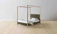 The Thompson Canopy Bed - Mohair Moss