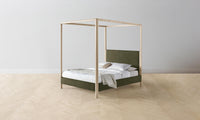 The Thompson Canopy Bed - Mohair Moss