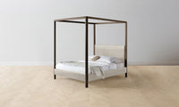 The Thompson Canopy Bed - Nubuck Leather Sail