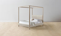 The Thompson Canopy Bed - Nubuck Leather Sail