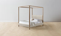 The Thompson Canopy Bed - Nubuck Leather Sail