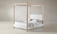 The Thompson Canopy Bed - Performance Bouclé Polar