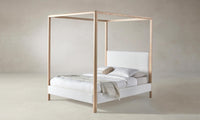 The Thompson Canopy Bed - Performance Bouclé Polar