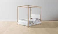 The Thompson Canopy Bed - Performance Bouclé Polar