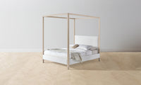 The Thompson Canopy Bed - Performance Bouclé Polar