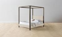 The Thompson Canopy Bed - Performance Linen Weave Prairie