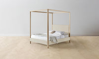 The Thompson Canopy Bed - Performance Linen Weave Prairie