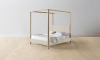 The Thompson Canopy Bed - Performance Linen Weave Prairie