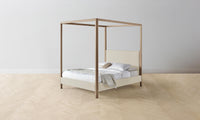 The Thompson Canopy Bed - Performance Linen Weave Prairie