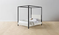 The Thompson Canopy Bed - Performance Linen Weave Flour