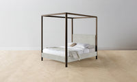 The Thompson Canopy Bed - Performance Melange Weave Flint