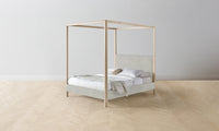 The Thompson Canopy Bed - Performance Melange Weave Flint