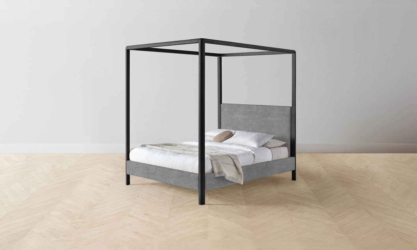 The Thompson Canopy Bed - Performance Melange Weave Night