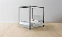 The Thompson Canopy Bed - Performance Mélange Weave Seaglass