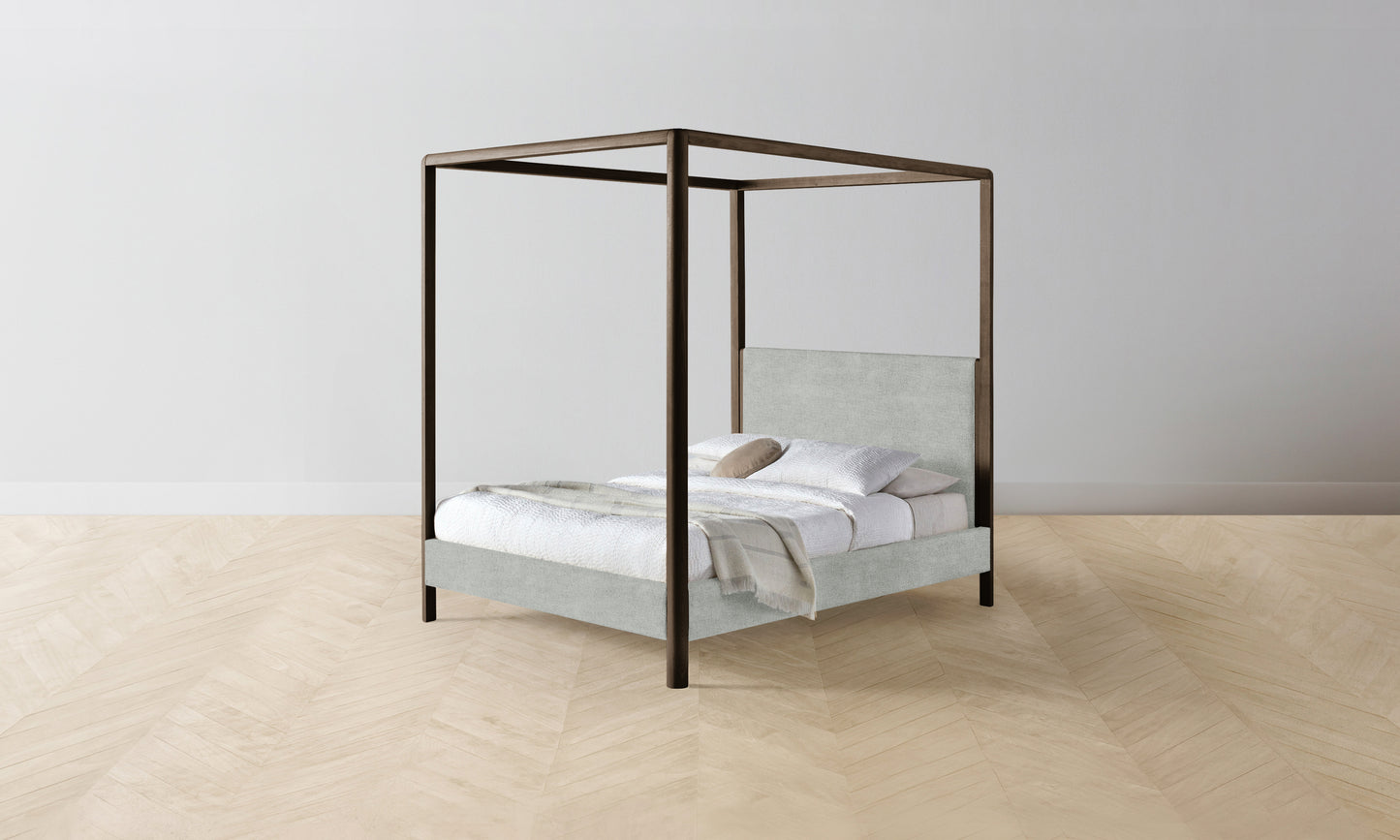 The Thompson Canopy Bed - Performance Melange Weave Seaglass