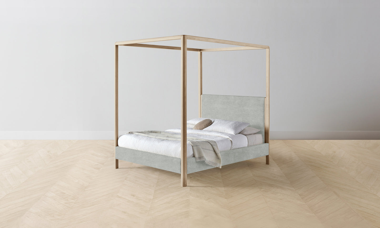 The Thompson Canopy Bed - Performance Melange Weave Seaglass