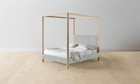 The Thompson Canopy Bed - Performance Mélange Weave Seaglass