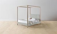 The Thompson Canopy Bed - Performance Mélange Weave Seaglass