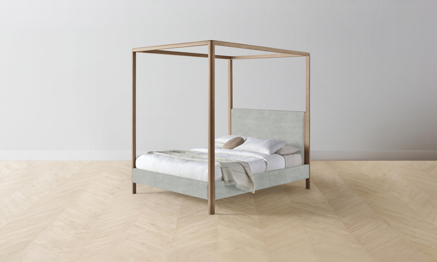 The Thompson Canopy Bed - Performance Melange Weave Seaglass