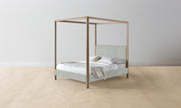 The Thompson Canopy Bed - Performance Melange Weave Seaglass