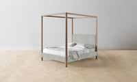 The Thompson Canopy Bed - Performance Mélange Weave Seaglass