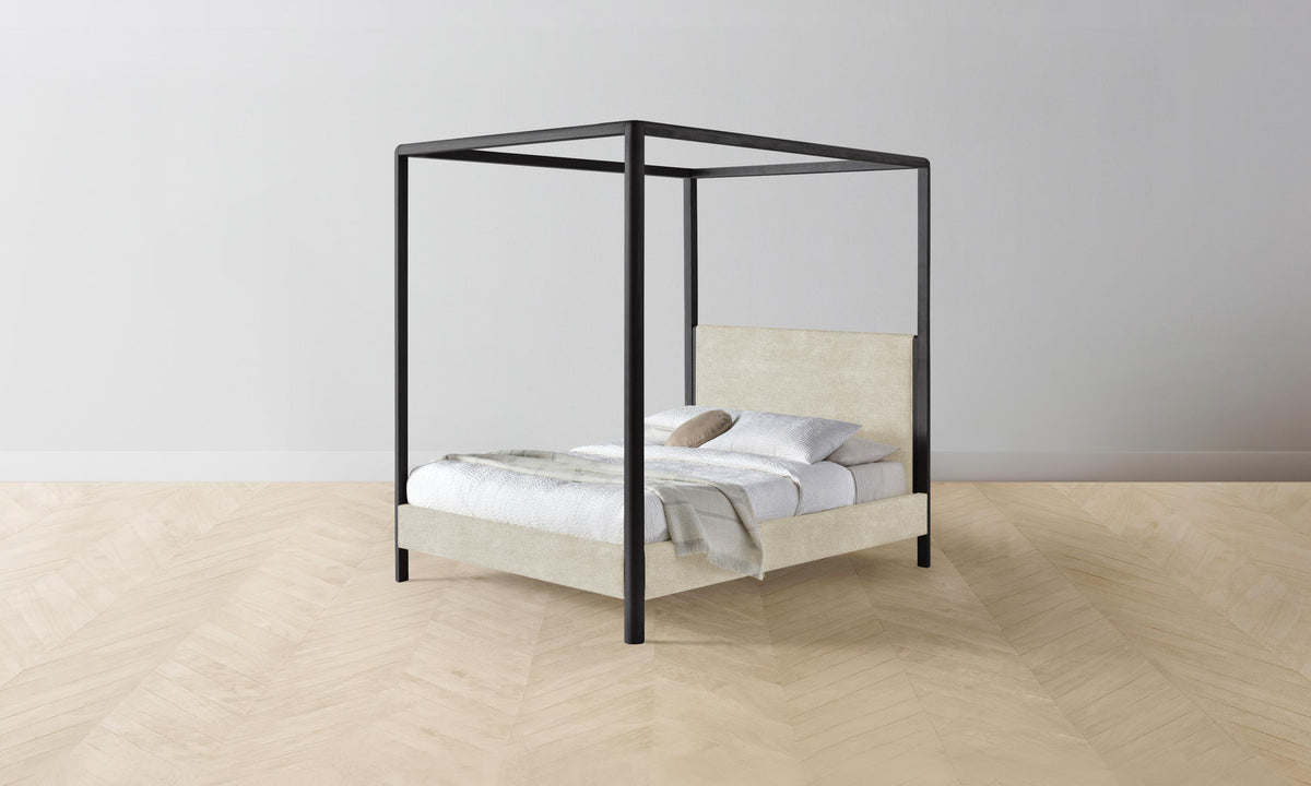 The Thompson Canopy Bed - Performance Mélange Weave Shell