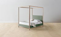 The Thompson Canopy Bed - Performance Stonewashed Linen Aspen