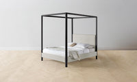 The Thompson Canopy Bed - Performance Stonewashed Linen Dew