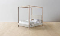 The Thompson Canopy Bed - Performance Stonewashed Linen Dew