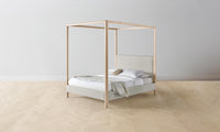 The Thompson Canopy Bed - Performance Stonewashed Linen Dew