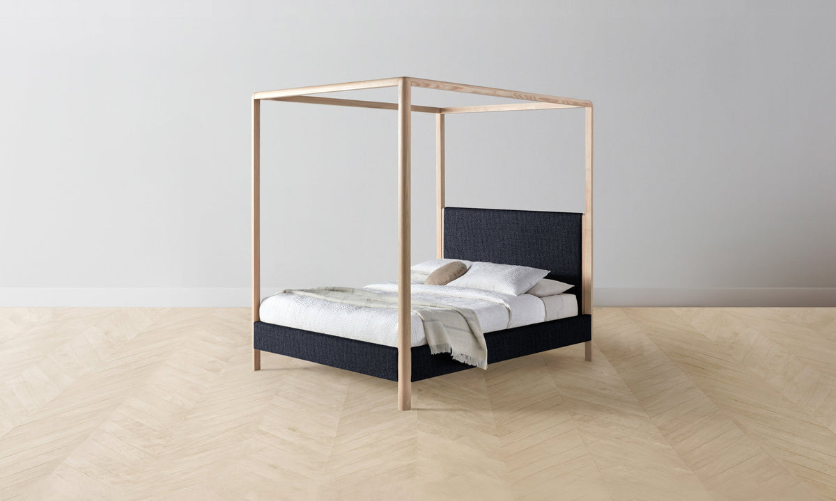 The Thompson Canopy Bed - Performance Textural Weave Marina