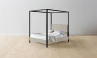 The Thompson Canopy Bed - Performance Textured Linen Flax