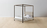 The Thompson Canopy Bed - Performance Textured Linen Flax