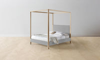 The Thompson Canopy Bed - Performance Linen Weave Cloud