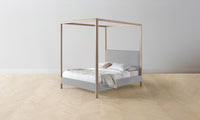 The Thompson Canopy Bed - Performance Linen Weave Cloud