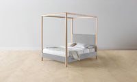 The Thompson Canopy Bed - Performance Linen Weave Cloud