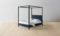 The Thompson Canopy Bed - Performance Linen Weave Bay