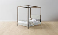 The Thompson Canopy Bed - Performance Textured Tweed Dove