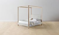 The Thompson Canopy Bed - Performance Textured Tweed Dove