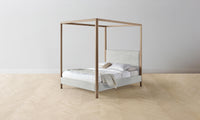 The Thompson Canopy Bed - Performance Textured Tweed Dove