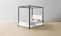 The Thompson Canopy Bed - Performance Textured Tweed Snow