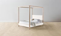 The Thompson Canopy Bed - Performance Textured Tweed Snow