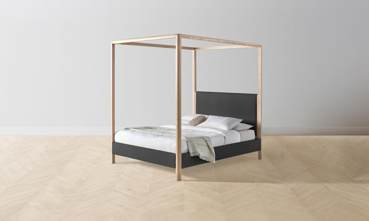 The Thompson Canopy Bed - Performance Tweed Char