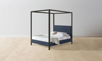 The Thompson Canopy Bed - Performance Tweed Denim