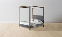 The Thompson Canopy Bed - Performance Velvet Slate