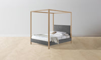 The Thompson Canopy Bed - Performance Velvet Slate