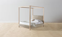 The Thompson Canopy Bed - Performance Velvet Taupe